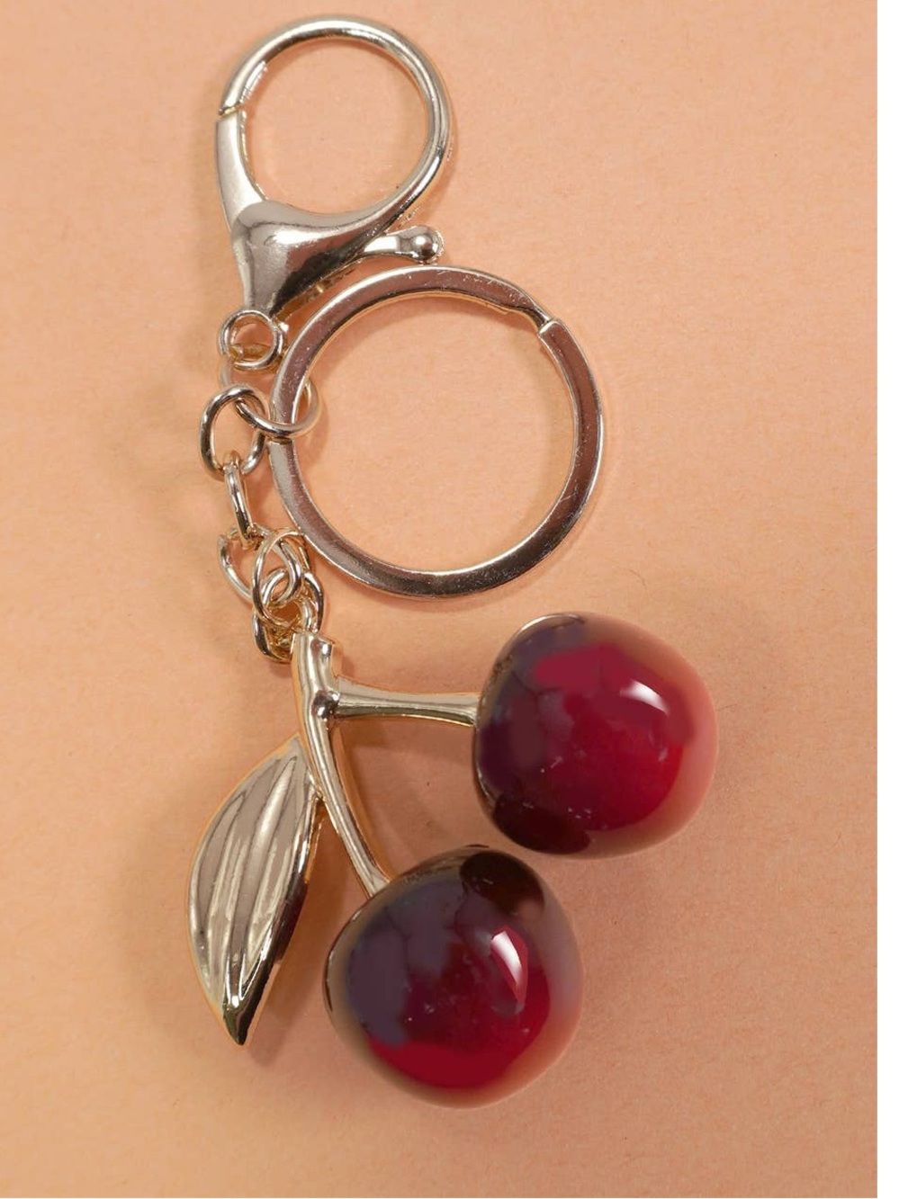 Cherry Keychain Bag Charm